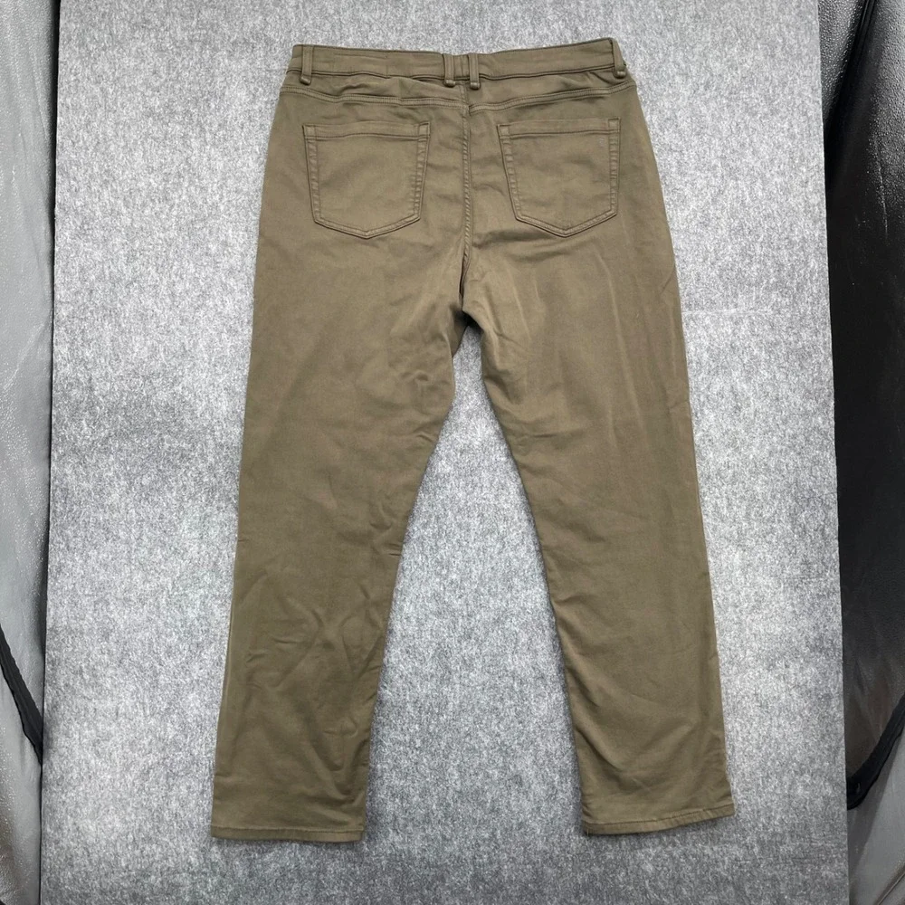 TPJ Pants Mens 38X32 Athletic Fit Leg Stretch Olive Green